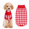 Fashionable Free Knitting Dog Sweater Houndstooth Acrylic XXL Styles for Winter Autumn XS XL Sizes for Pet Clothes