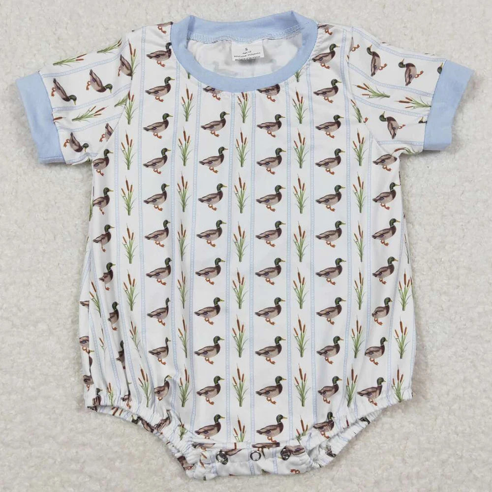 Hot Sale Baby Infant Boys Rompers Golf Hole In One Green Checkered Sleeveless Rompers Boutique Toddler Boys Onesie Bubble Romper