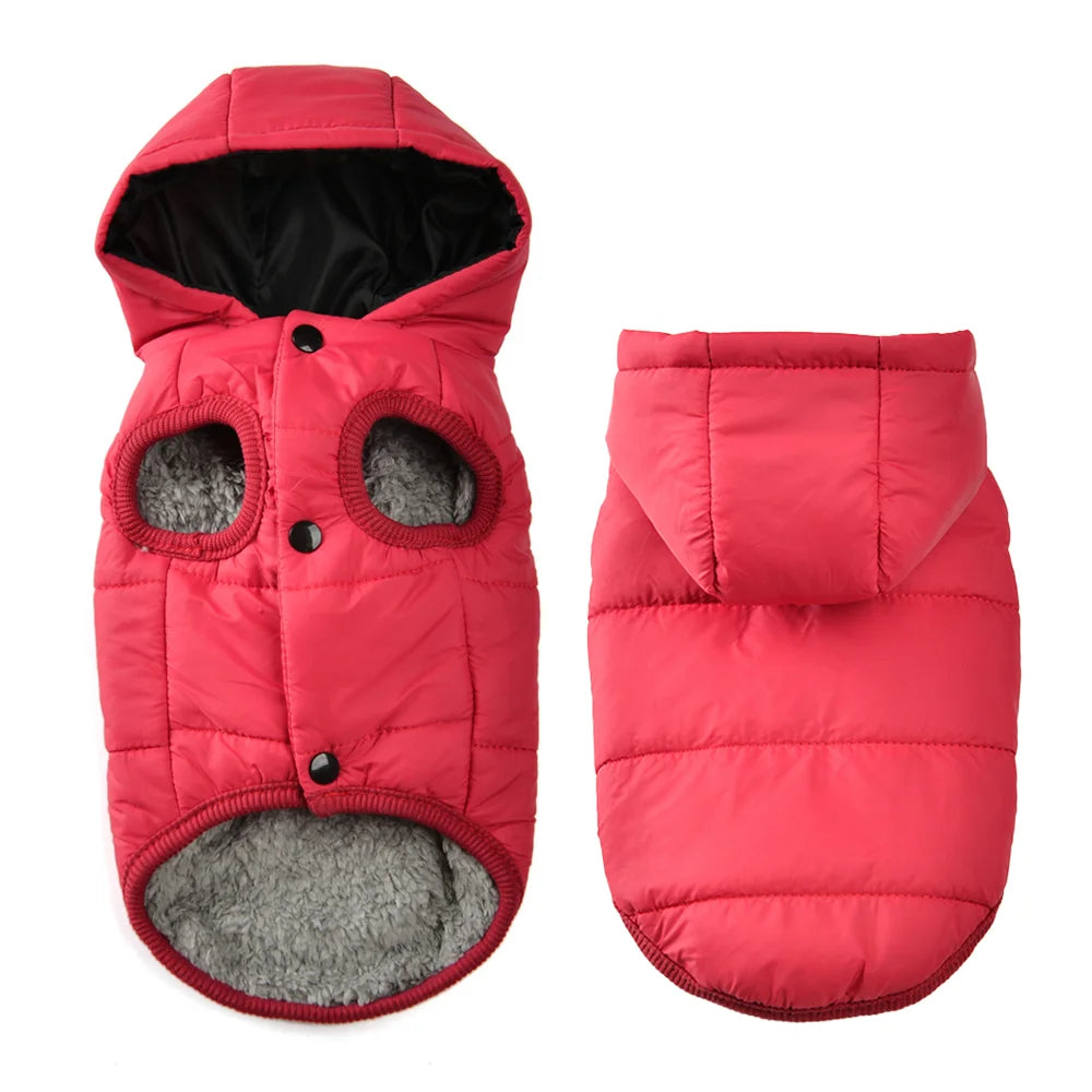 Fleece Warm Pet Clothes For Small Medium Dogs Pet Jacket Thicken Pets Coat For Winter Waterproof Outdoor Puppy Costume Pug Parka
