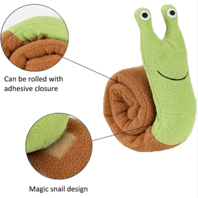 Snail Shaped Pet Toys for Dogs And Cats Odor Hiding Training Puzzles Fun Sniffing Mats - Interactive Play for Cats And Dogs