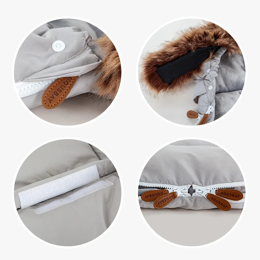 Baby Stroller Footmuff 0-24Months Winter Baby Warm Envelope Sack For Discharge Windproof Thicker Universal Stroller Accessories