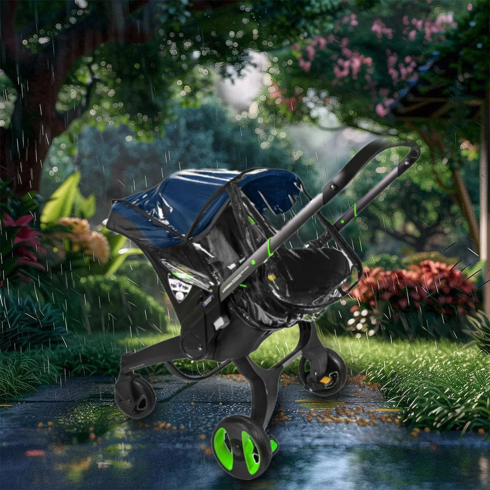 Stroller Raincoat Thickened Transparent PVC Vision Rain cover For Doona & FooFoo Baby Stroller 3 in 1 Baby Stroller Accessories
