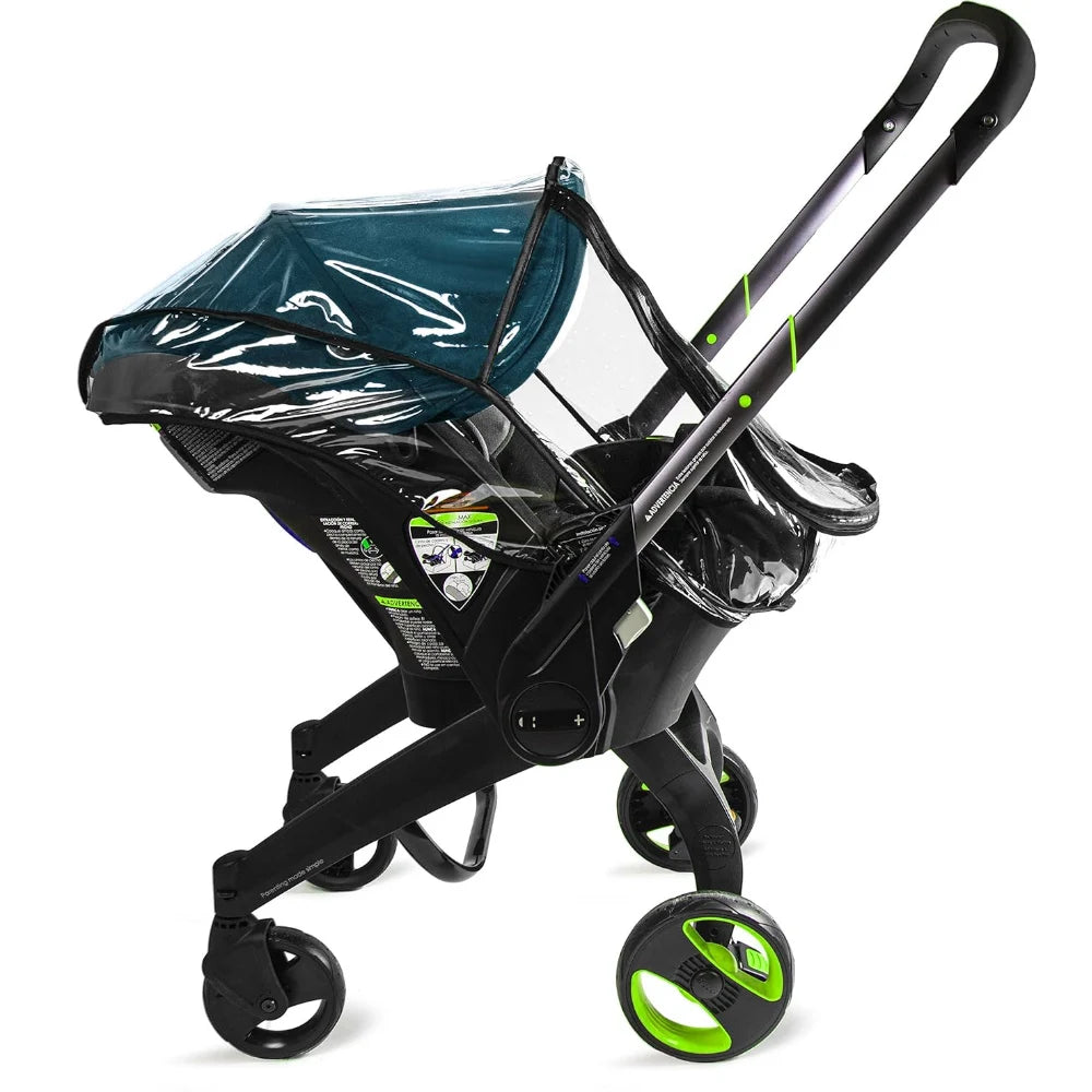 Stroller Raincoat Thickened Transparent PVC Vision Rain cover For Doona & FooFoo Baby Stroller 3 in 1 Baby Stroller Accessories