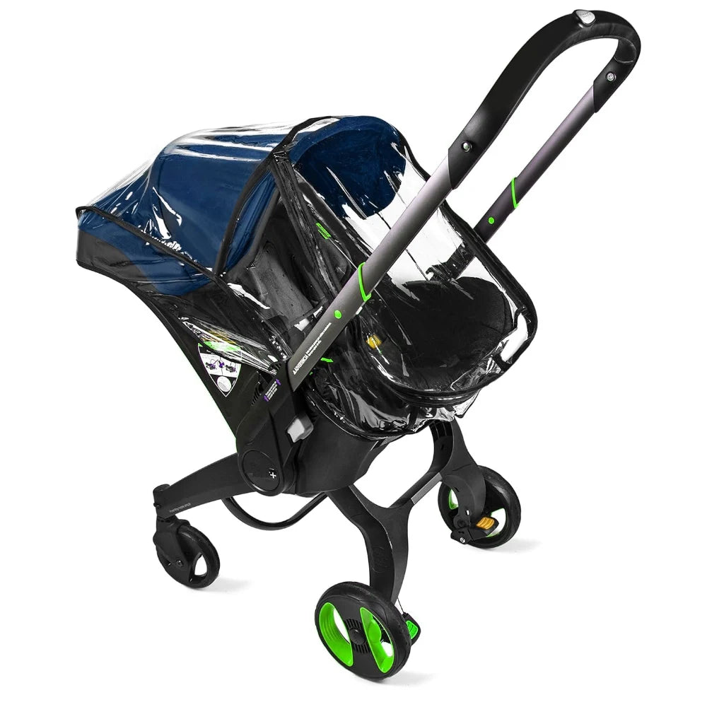 Stroller Raincoat Thickened Transparent PVC Vision Rain cover For Doona & FooFoo Baby Stroller 3 in 1 Baby Stroller Accessories
