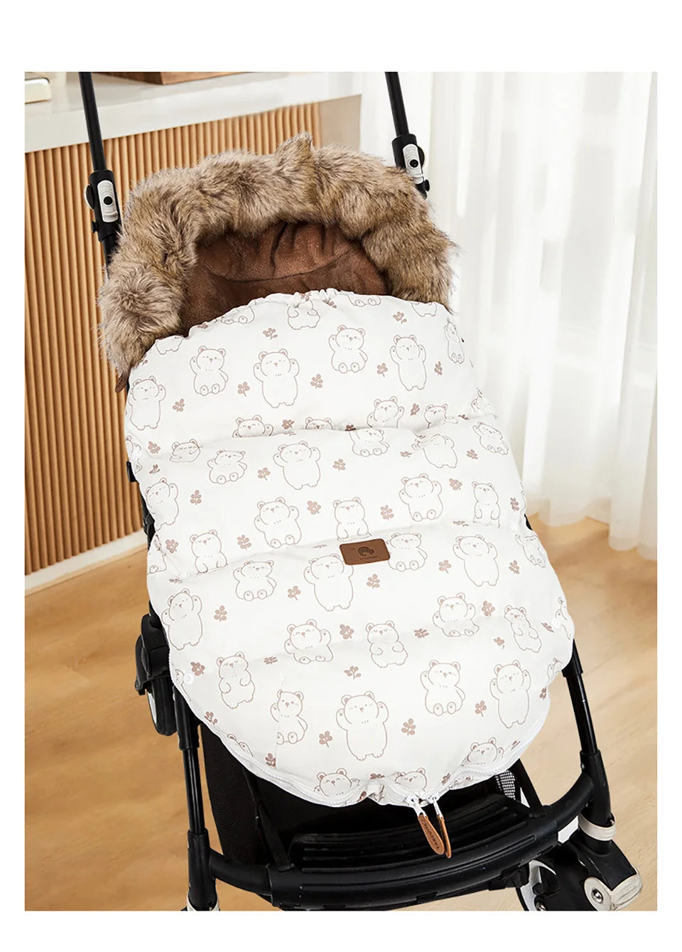 Baby Stroller Footmuff 0-24Months Winter Baby Warm Envelope Sack For Discharge Windproof Thicker Universal Stroller Accessories